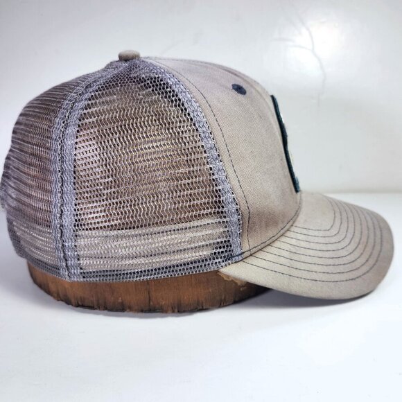 Patagonia Live Simply Hat Cap Mesh Back Snap Back Adjustable Grey W Patch Logo - Picture 5 of 10
